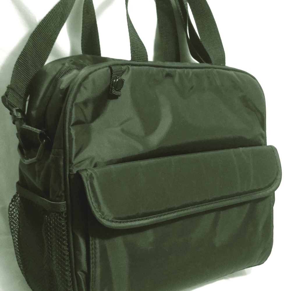Messinger Bag - Unisex,  Large, Black with Sling